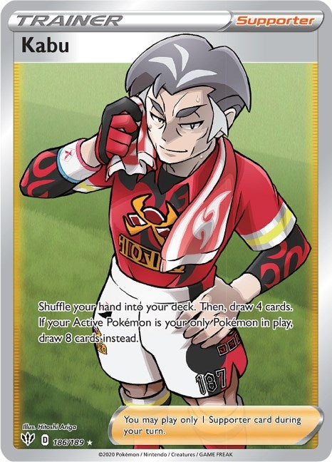 Image for Kabu (Full Art) (186/189) (Holofoil) [SWSH03: Darkness Ablaze] - Pokemon