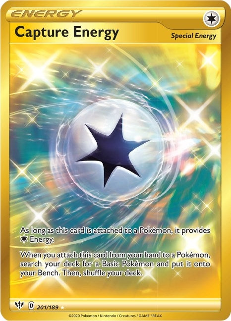 Image for Capture Energy (Secret) (201/189) (Holofoil) [SWSH03: Darkness Ablaze] - Pokemon
