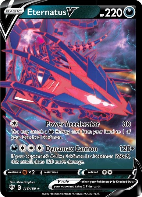 Image for Eternatus V (116/189) (Holofoil) [SWSH03: Darkness Ablaze] - Pokemon
