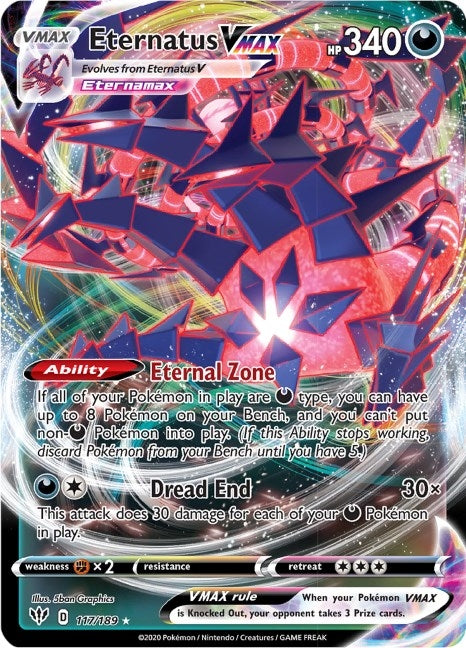 Image for Eternatus VMAX (117/189) (Holofoil) [SWSH03: Darkness Ablaze] - Pokemon
