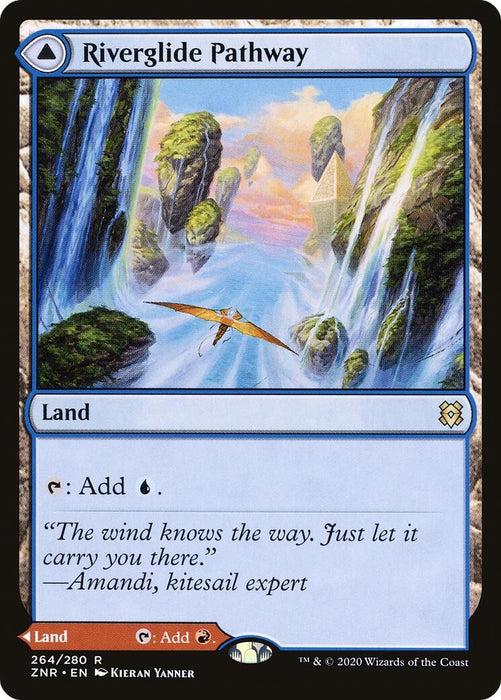 Image for Riverglide Pathway (264) (Foil) [Zendikar Rising] - Magic: The Gathering