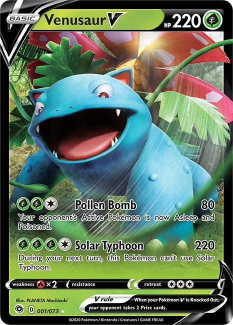 Image for Venusaur V (01/73) (Holofoil) [Champion's Path] - Pokemon