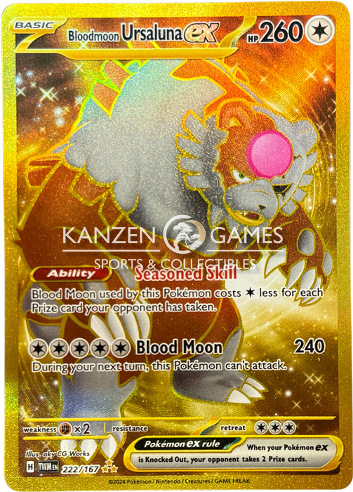 Bloodmoon Ursaluna ex (222/167) Holofoil [SV06: Twilight Masquerade]