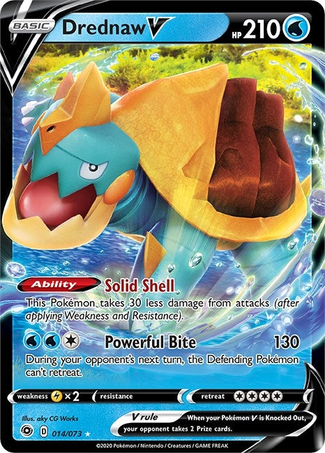 Image for Drednaw V (14/73) (Holofoil) [Champion's Path] - Pokemon
