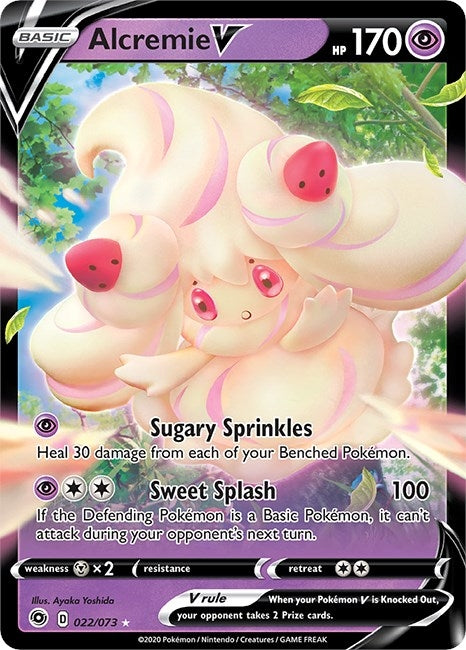 Image for Alcremie V (22/73) (Holofoil) [Champion's Path] - Pokemon