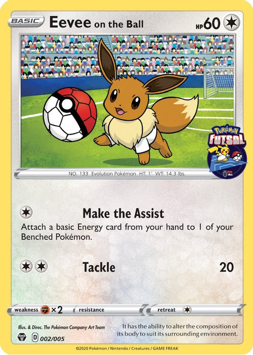Image for Eevee on the Ball - 002/005 (Pokemon Futsal) (002/005) [Miscellaneous Cards & Products] - Pokemon