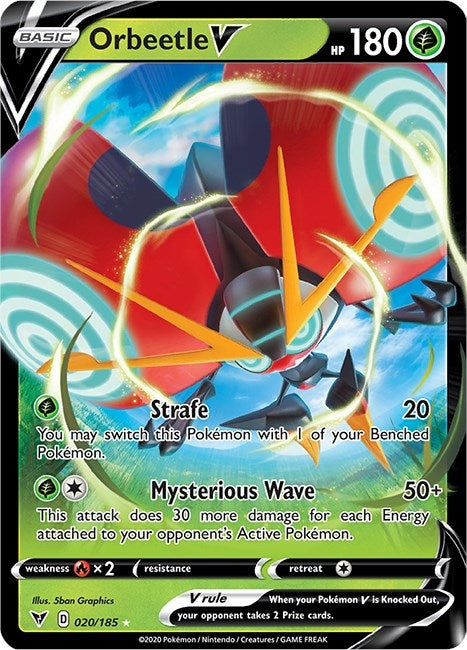 Image for Orbeetle V (020/185) (Holofoil) [SWSH04: Vivid Voltage] - Pokemon