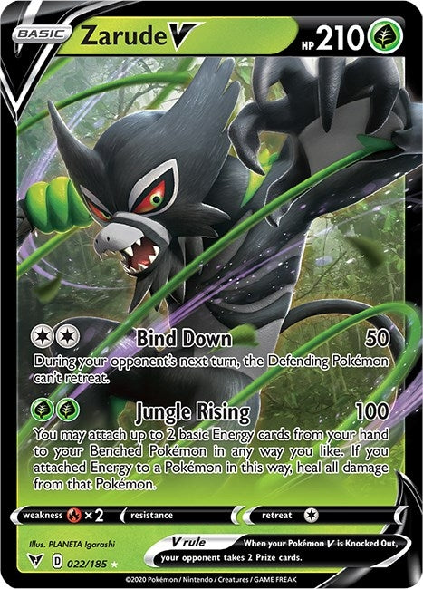 Image for Zarude V (022/185) (Holofoil) [SWSH04: Vivid Voltage] - Pokemon