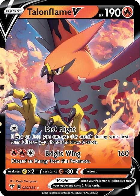 Image for Talonflame V (029/185) (Holofoil) [SWSH04: Vivid Voltage] - Pokemon
