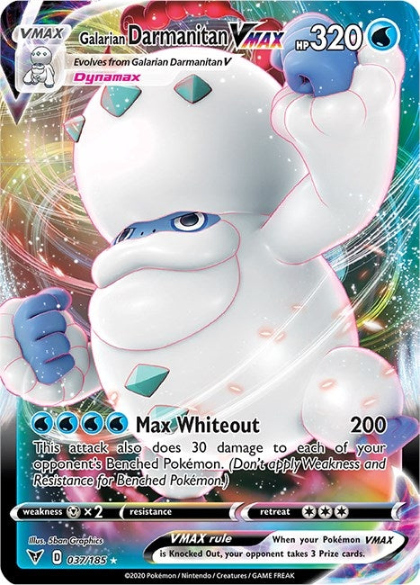 Image for Galarian Darmanitan VMAX (037/185) (Holofoil) [SWSH04: Vivid Voltage] - Pokemon