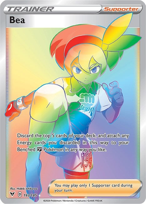 Image for Bea (Secret) (193/185) (Holofoil) [SWSH04: Vivid Voltage] - Pokemon