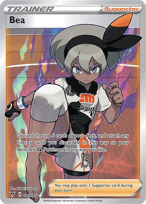 Image for Bea (Full Art) (180/185) (Holofoil) [SWSH04: Vivid Voltage] - Pokemon