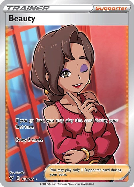 Image for Beauty (Full Art) (181/185) (Holofoil) [SWSH04: Vivid Voltage] - Pokemon
