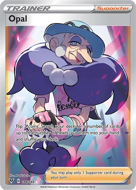 Image for Opal (Full Art) (184/185) (Holofoil) [SWSH04: Vivid Voltage] - Pokemon