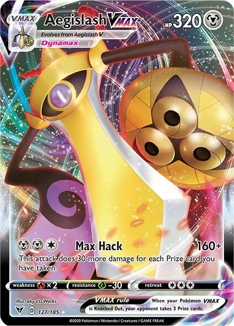 Image for Aegislash VMAX (127/185) (Holofoil) [SWSH04: Vivid Voltage] - Pokemon