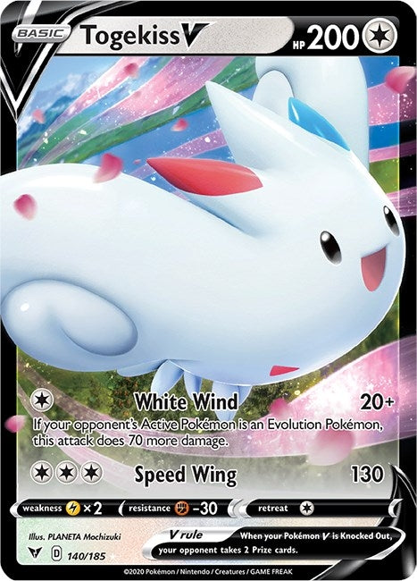 Image for Togekiss V (140/185) (Holofoil) [SWSH04: Vivid Voltage] - Pokemon