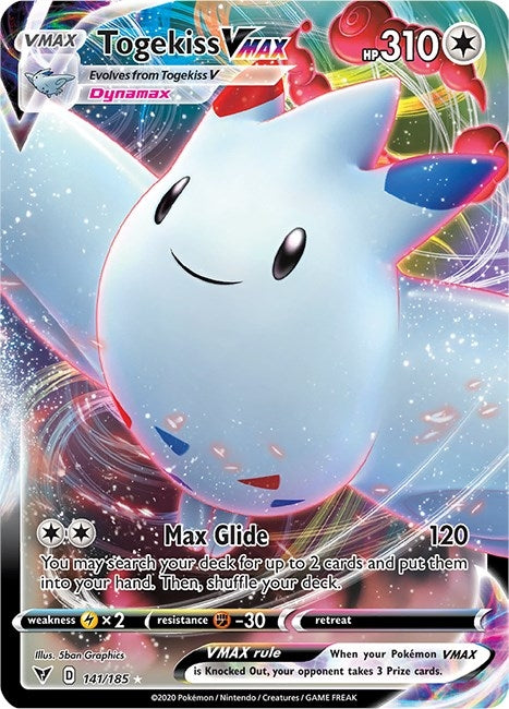 Image for Togekiss VMAX (141/185) (Holofoil) [SWSH04: Vivid Voltage] - Pokemon