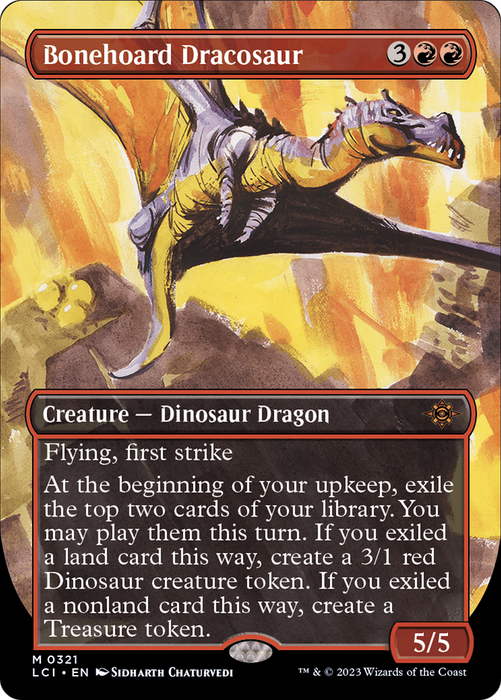 Bonehoard Dracosaur (Borderless) [LCI-321] - The Lost Caverns of Ixalan