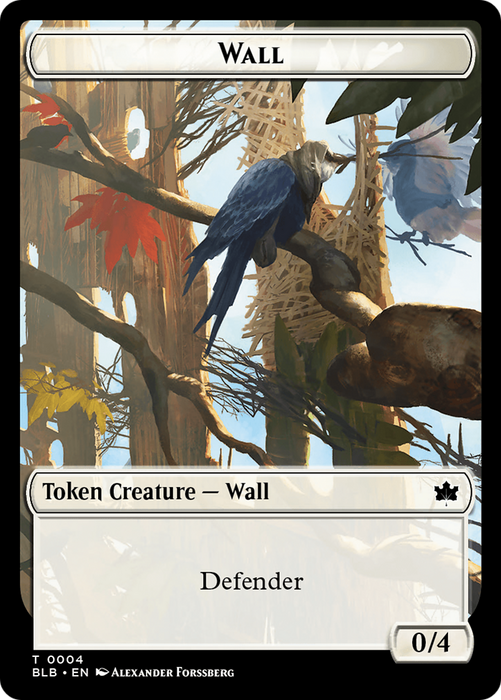 Wall [TBLB-004] Foil - Bloomburrow Tokens