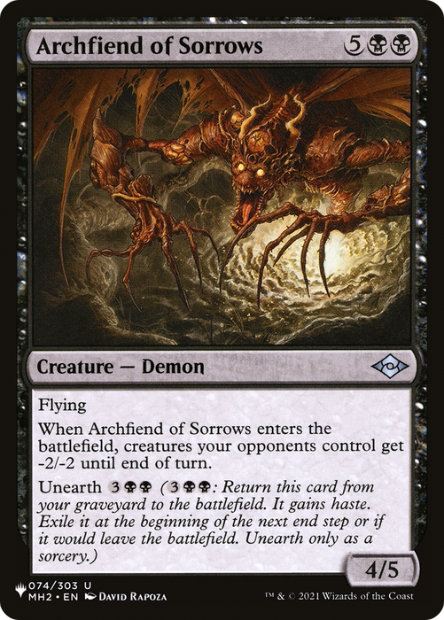 Archfiend of Sorrows [PLST-MH2-74] - The List