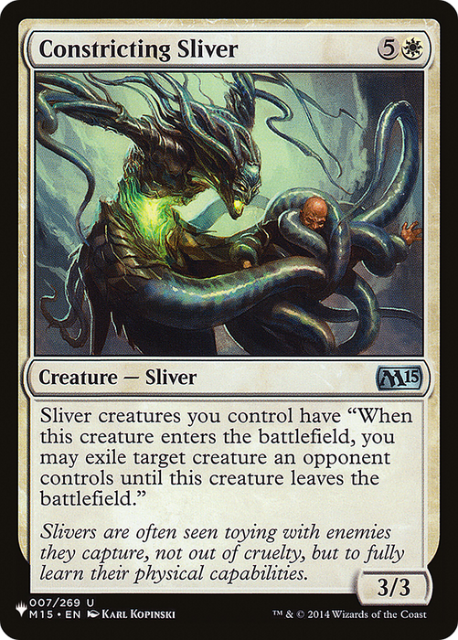 Constricting Sliver [PLST-M15-7] - The List