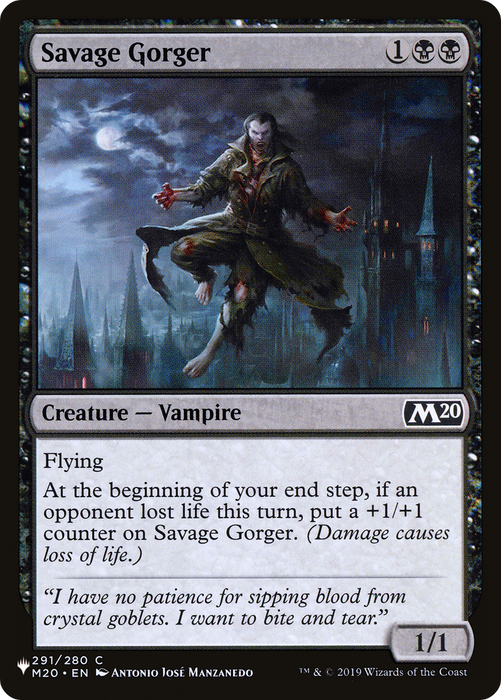 Savage Gorger [PLST-M20-291] - The List