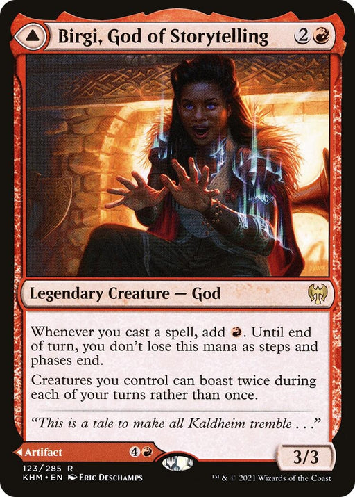 Image for Birgi, God of Storytelling (123) (Foil) [Kaldheim] - Magic: The Gathering