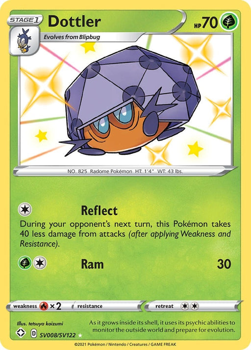 Image for Dottler (SV008/SV122) (Holofoil) [Shining Fates: Shiny Vault] - Pokemon