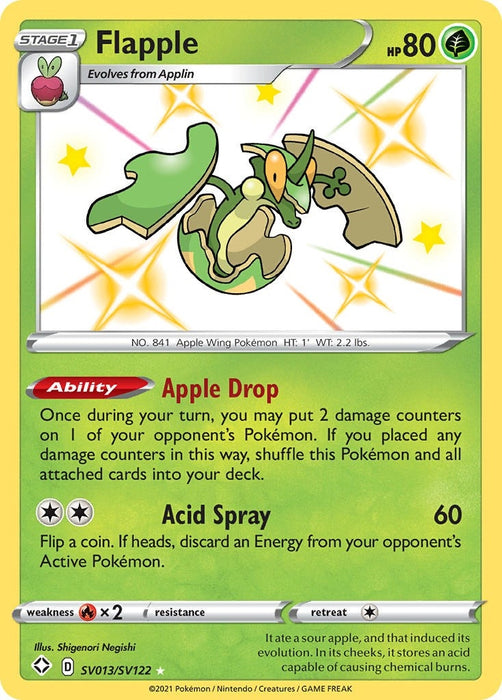 Image for Flapple (SV013/SV122) (Holofoil) [Shining Fates: Shiny Vault] - Pokemon