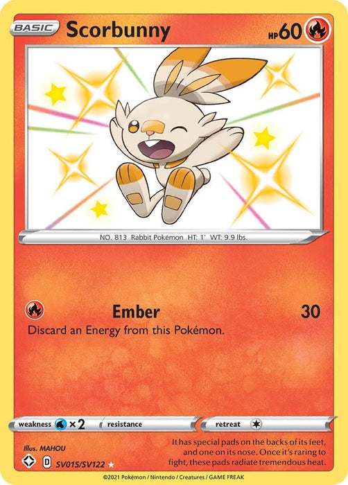 Image for Scorbunny (SV015/SV122) (Holofoil) [Shining Fates: Shiny Vault] - Pokemon