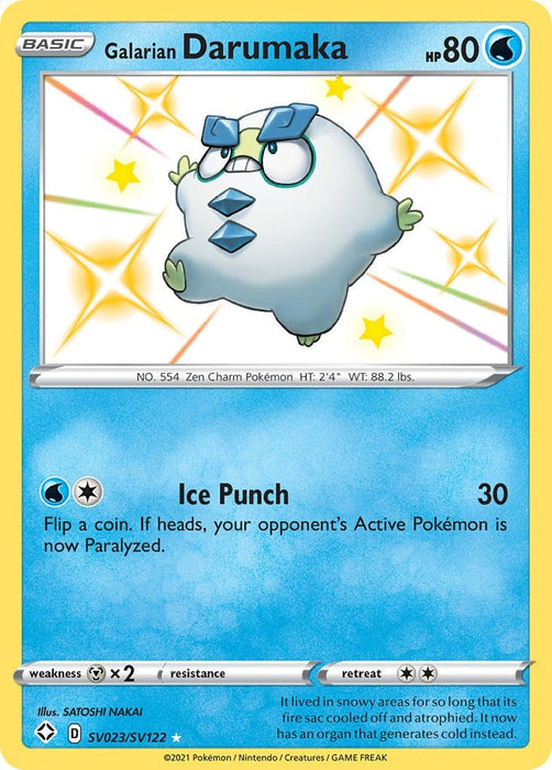 Image for Galarian Darumaka (SV023/SV122) (Holofoil) [Shining Fates: Shiny Vault] - Pokemon