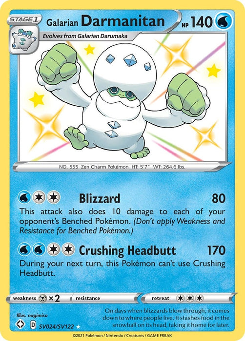 Image for Galarian Darmanitan (SV024/SV122) (Holofoil) [Shining Fates: Shiny Vault] - Pokemon