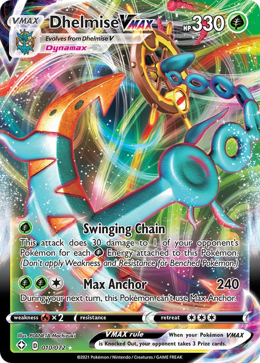 Image for Dhelmise VMAX (010/072) (Holofoil) [Shining Fates] - Pokemon