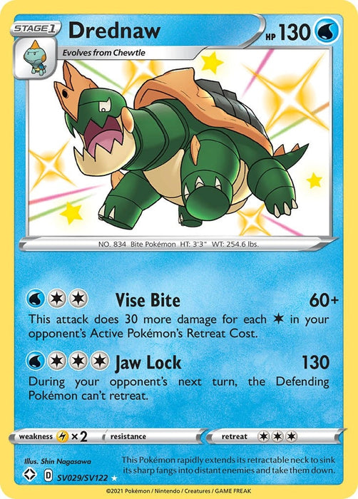 Image for Drednaw (SV029/SV122) (Holofoil) [Shining Fates: Shiny Vault] - Pokemon