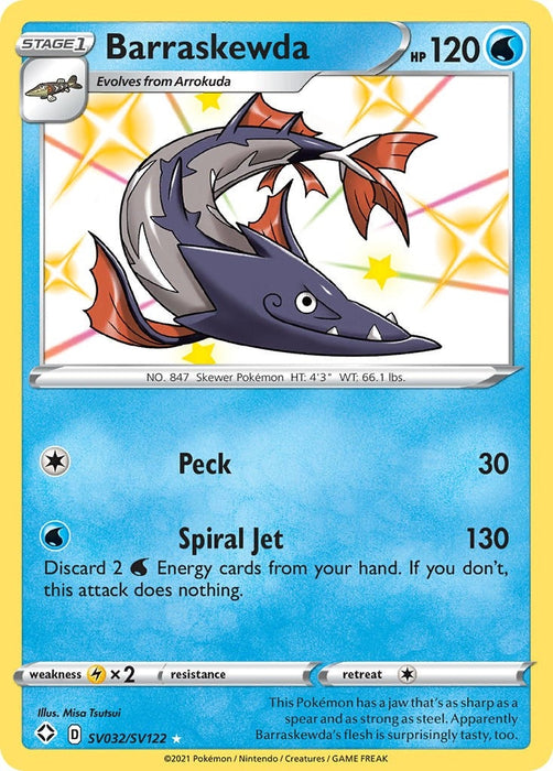 Image for Barraskewda (SV032/SV122) (Holofoil) [Shining Fates: Shiny Vault] - Pokemon