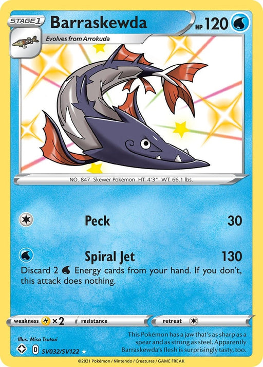 Image for Barraskewda (SV032/SV122) (Holofoil) [Shining Fates: Shiny Vault] - Pokemon