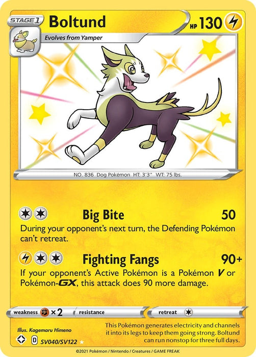 Image for Boltund (SV040/SV122) (Holofoil) [Shining Fates: Shiny Vault] - Pokemon
