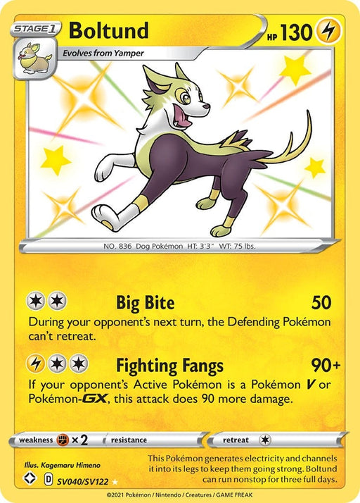 Image for Boltund (SV040/SV122) (Holofoil) [Shining Fates: Shiny Vault] - Pokemon