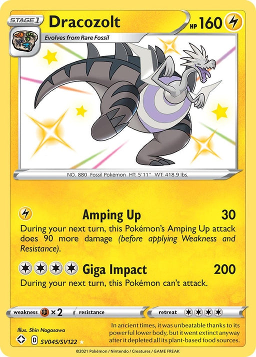 Image for Dracozolt (SV045/SV122) (Holofoil) [Shining Fates: Shiny Vault] - Pokemon