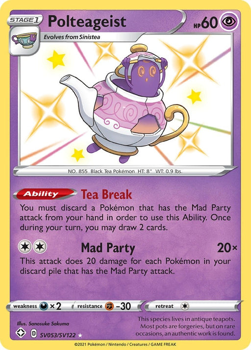 Image for Polteageist (SV053/SV122) (Holofoil) [Shining Fates: Shiny Vault] - Pokemon