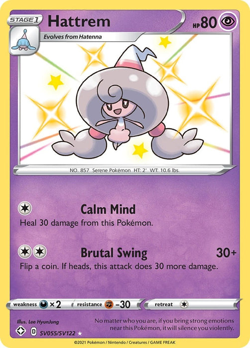 Image for Hattrem (SV055/SV122) (Holofoil) [Shining Fates: Shiny Vault] - Pokemon