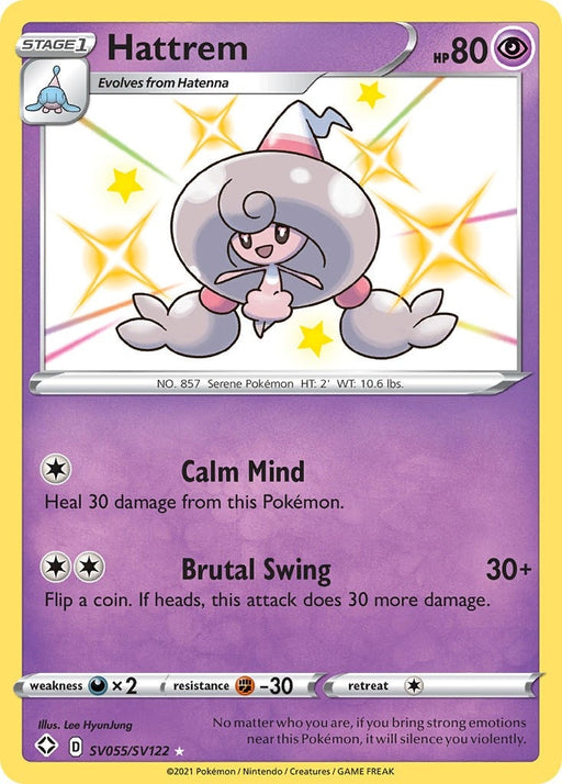 Image for Hattrem (SV055/SV122) (Holofoil) [Shining Fates: Shiny Vault] - Pokemon