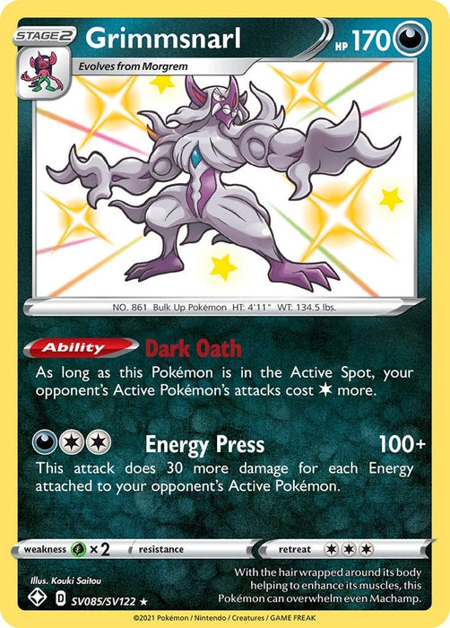 Image for Grimmsnarl (SV085/SV122) (Holofoil) [Shining Fates: Shiny Vault] - Pokemon