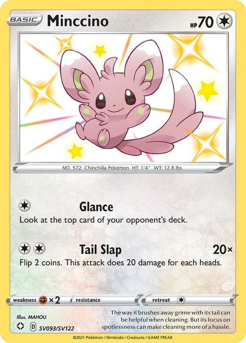 Image for Minccino (SV093/SV122) (Holofoil) [Shining Fates: Shiny Vault] - Pokemon