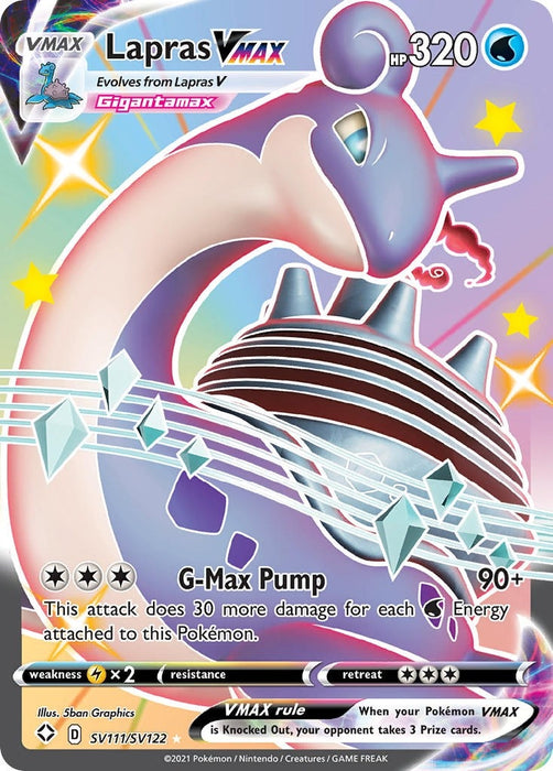 Image for Lapras VMAX (SV111/SV122) (Holofoil) [Shining Fates: Shiny Vault] - Pokemon
