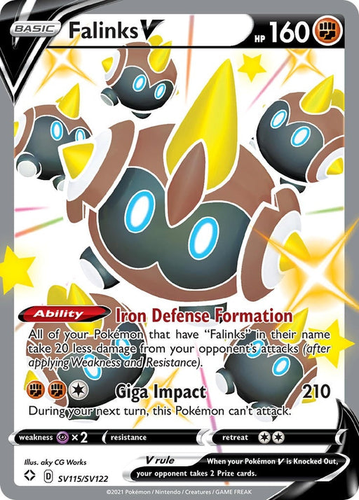 Image for Falinks V (SV115/SV122) (Holofoil) [Shining Fates: Shiny Vault] - Pokemon