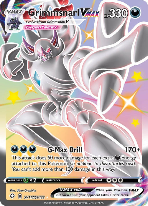 Image for Grimmsnarl VMAX (SV117/SV122) (Holofoil) [Shining Fates: Shiny Vault] - Pokemon