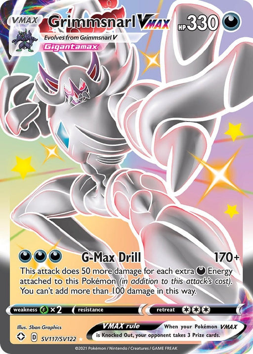 Image for Grimmsnarl VMAX (SV117/SV122) (Holofoil) [Shining Fates: Shiny Vault] - Pokemon