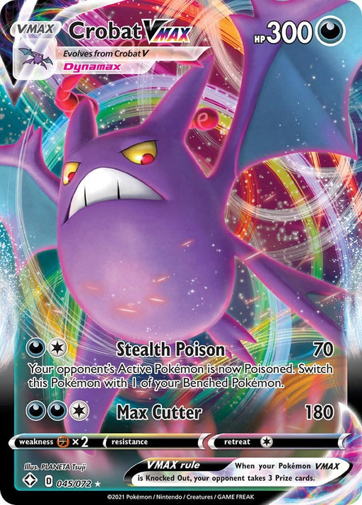 Image for Crobat VMAX (045/072) (Holofoil) [Shining Fates] - Pokemon