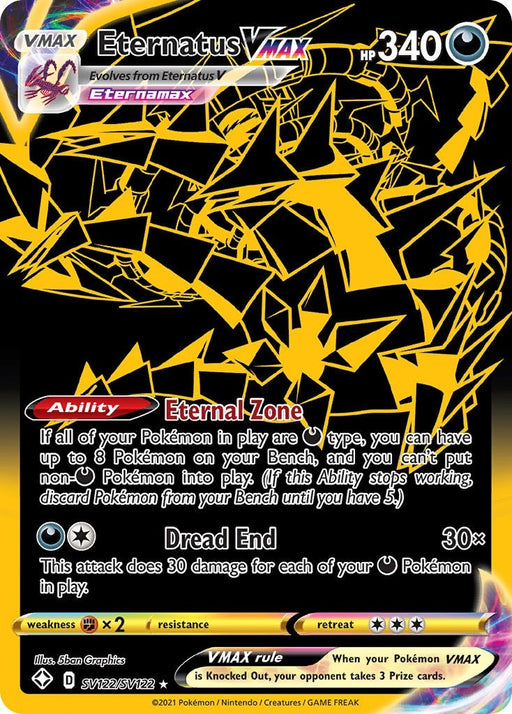 Image for Eternatus VMAX (SV122/SV122) (Holofoil) [Shining Fates: Shiny Vault] - Pokemon